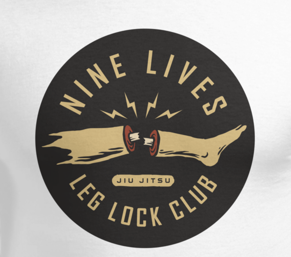 Leg Lock Club Champion® Long Sleeve Tee - White – Nine Lives Jiu Jitsu